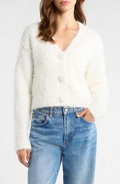 All in Favor Fuzzy V-Neck Cardigan