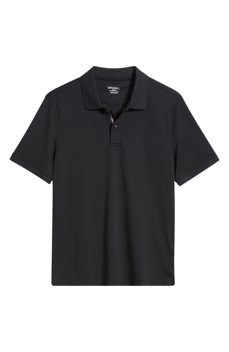 UNTUCKit Damaschino Wrinkle Free Polo, Alternate, color, Black