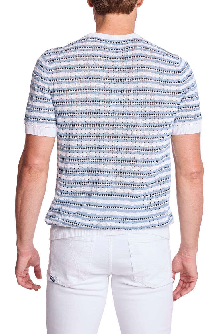 Stripe Short Sleeve Knit T-Shirt, Alternate, color, DUSTY BLUE STRIPES