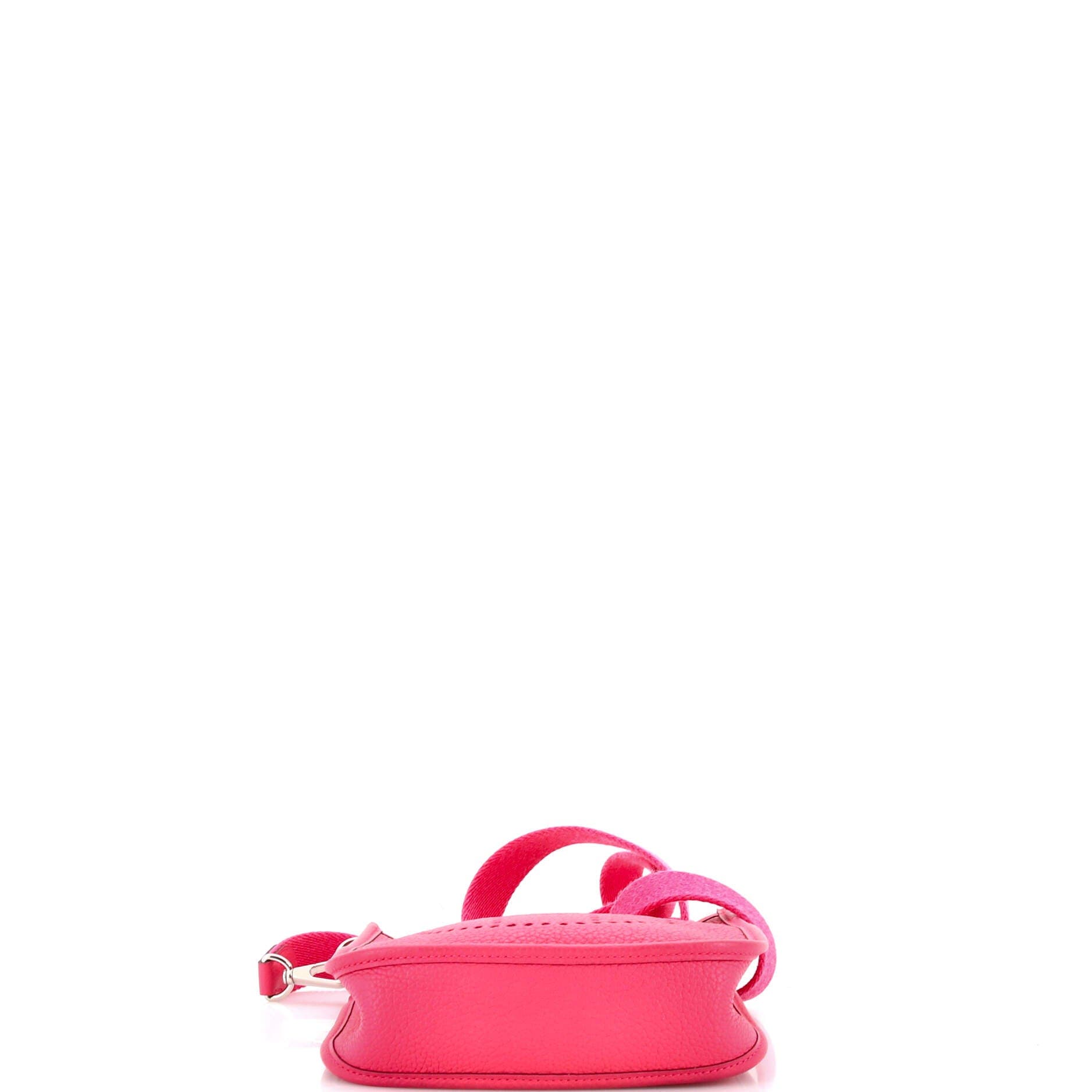 Pre-Owned Hermes Evelyne Bag Gen III Clemence TPM, Alternate, color, Rose Shocking