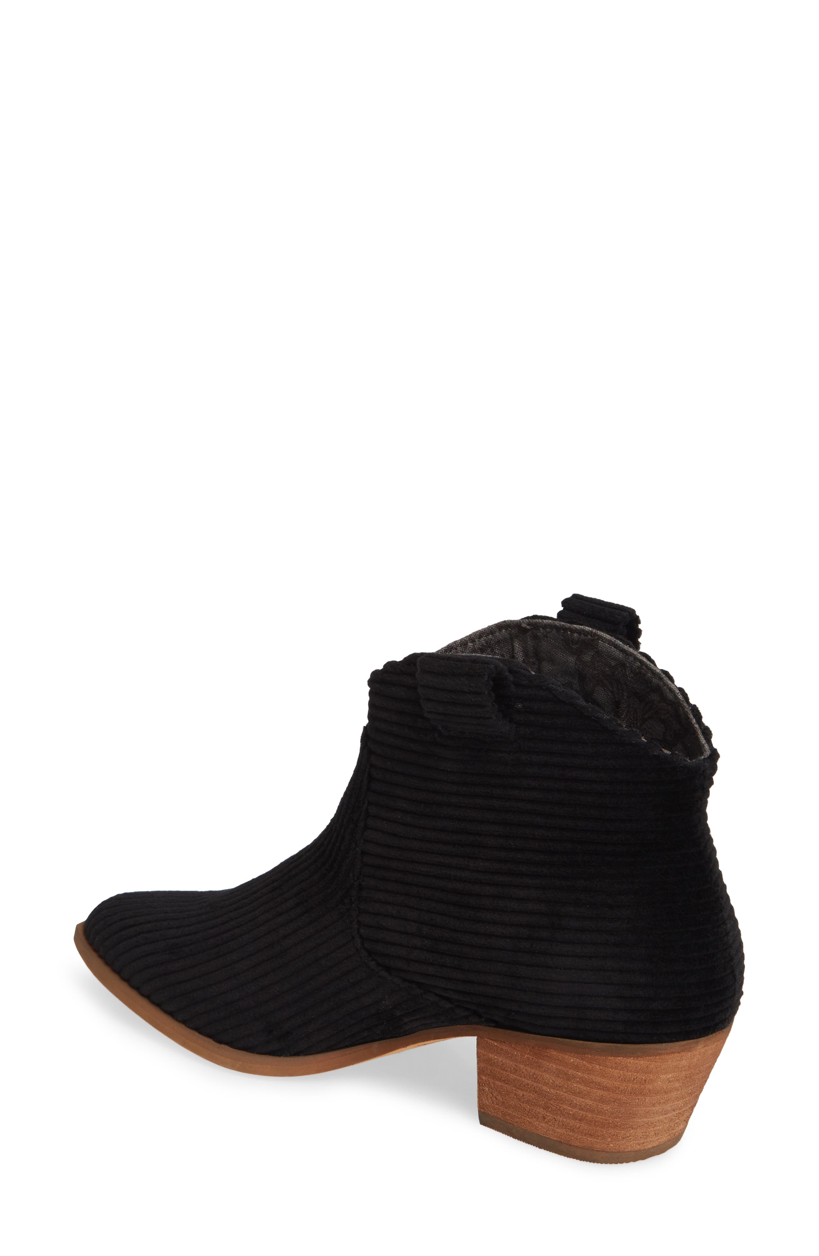 Band of Gypsies Delta Corduroy Bootie, Alternate, color, BLACK WASHED CORDUROY