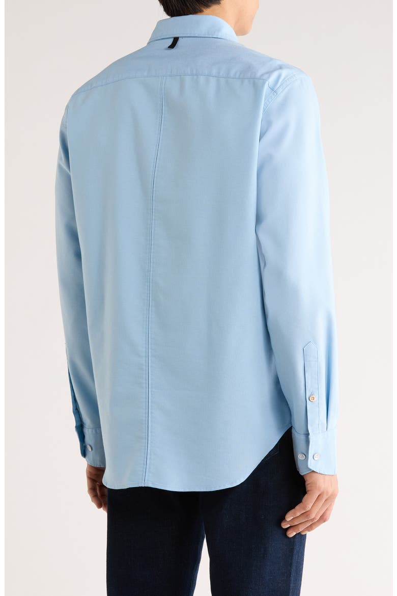 Tomlin Cotton Dobby Button-Up Shirt, Alternate, color, BLUE
