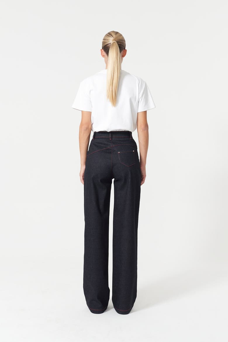 Davidson Cross Line Pants, Alternate, color, Deep Blue