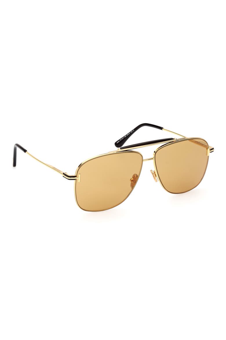 TOM FORD Jaden 60mm Polarized Navigator Sunglasses (Men) | Nordstrom