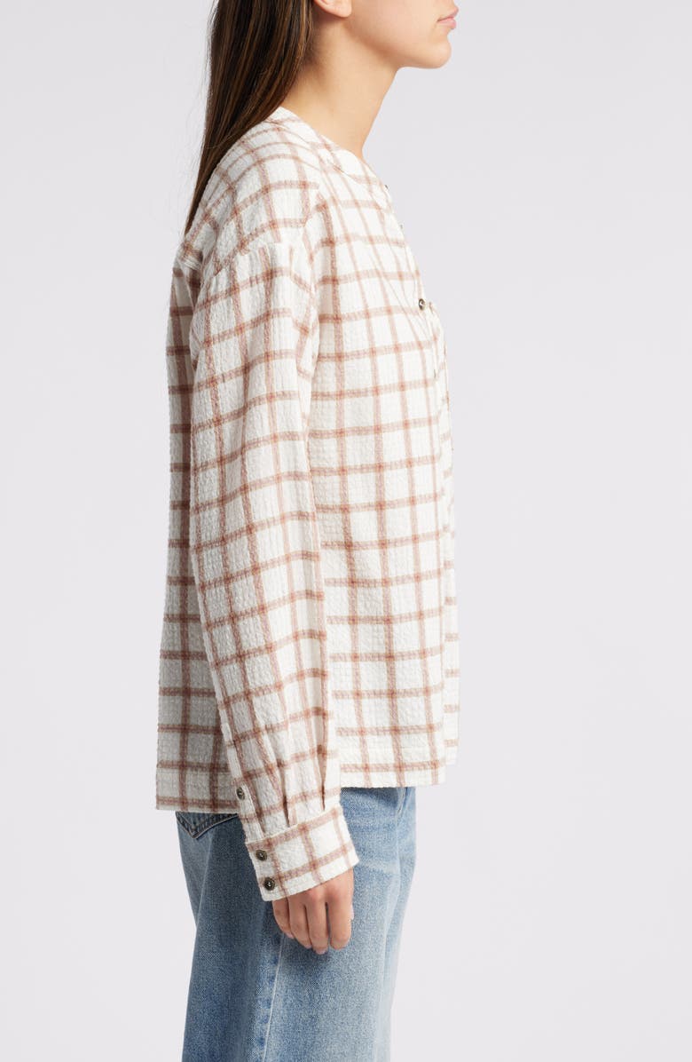 XÍRENA Makenzie Windowpane Check Popover Top, Alternate, color,
