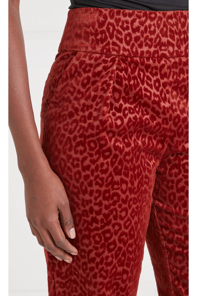 Lynx Velvet Tapered Trouser, Alternate, color, Maple Tonal Leoard