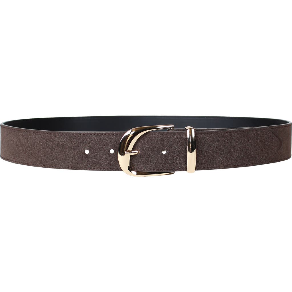 Linea Pelle Asymmetric Buckle Belt In Brown