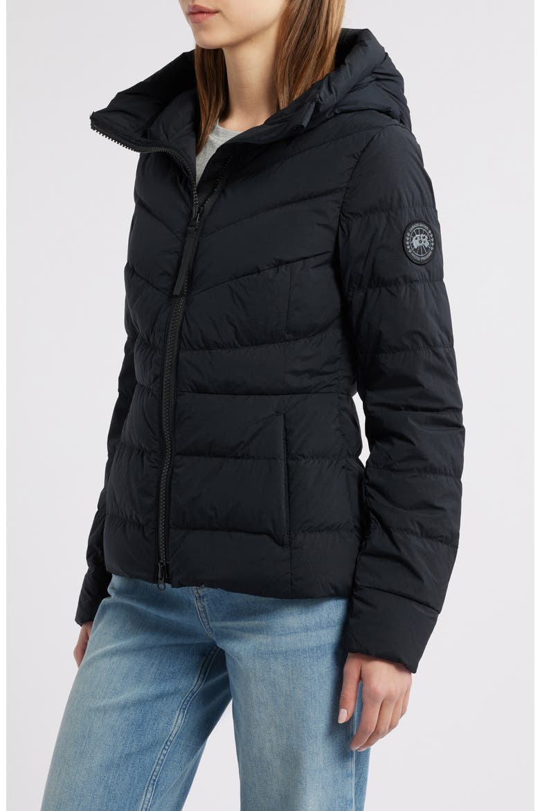 Clair 750 Fill Power Down Puffer Jacket, Alternate, color, BLACK