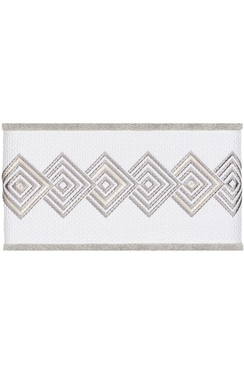 Linum Home Textiles Noah Embellished Bath Towel - Set of 2 - Light Grey, Main, color, Light Grey