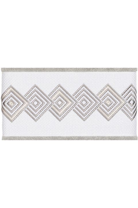 Noah Embellished Bath Towel - Set of 2 - Light Grey