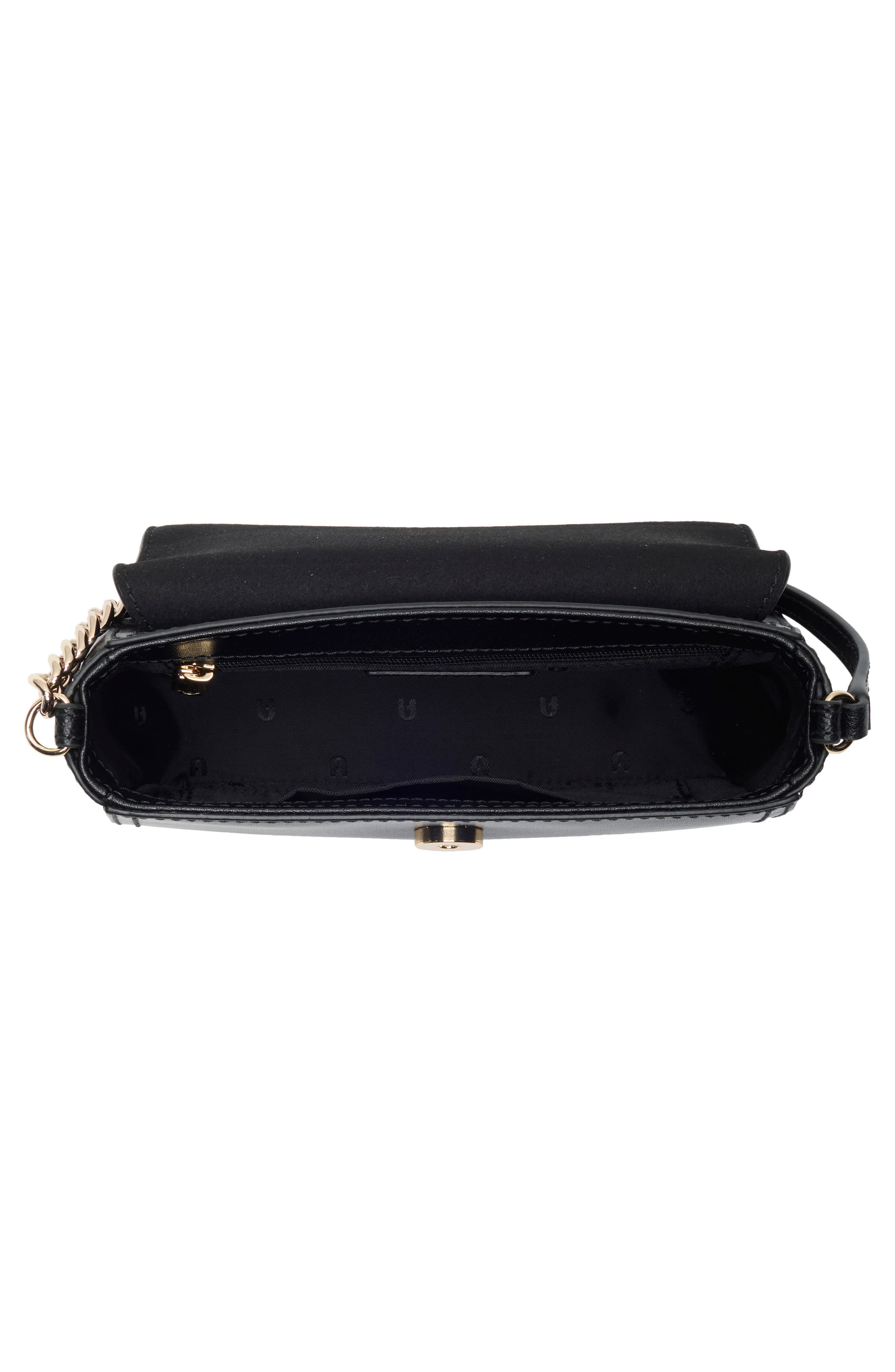 Furla Circe Mini Crossbody Bag, Alternate, color, Nero
