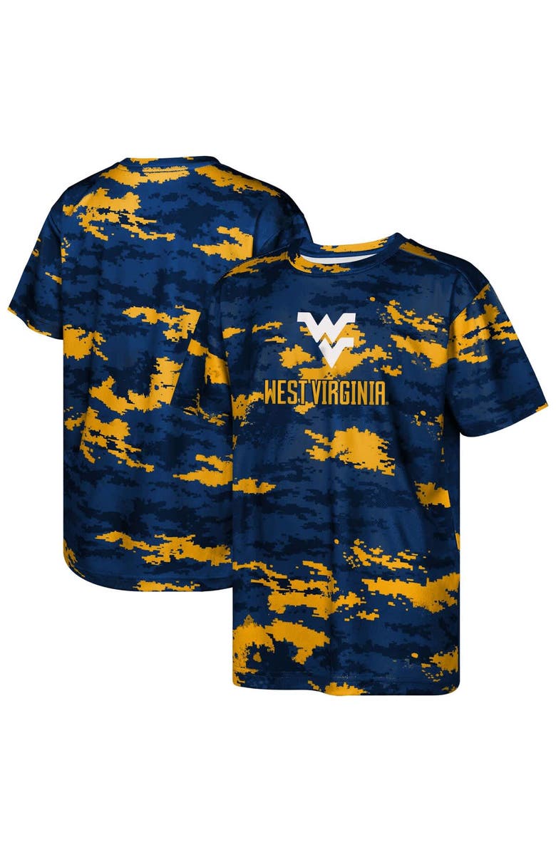 Outerstuff Youth Navy West Virginia Mountaineers Scrimmage Sublimated T-Shirt, Main, color, Navy