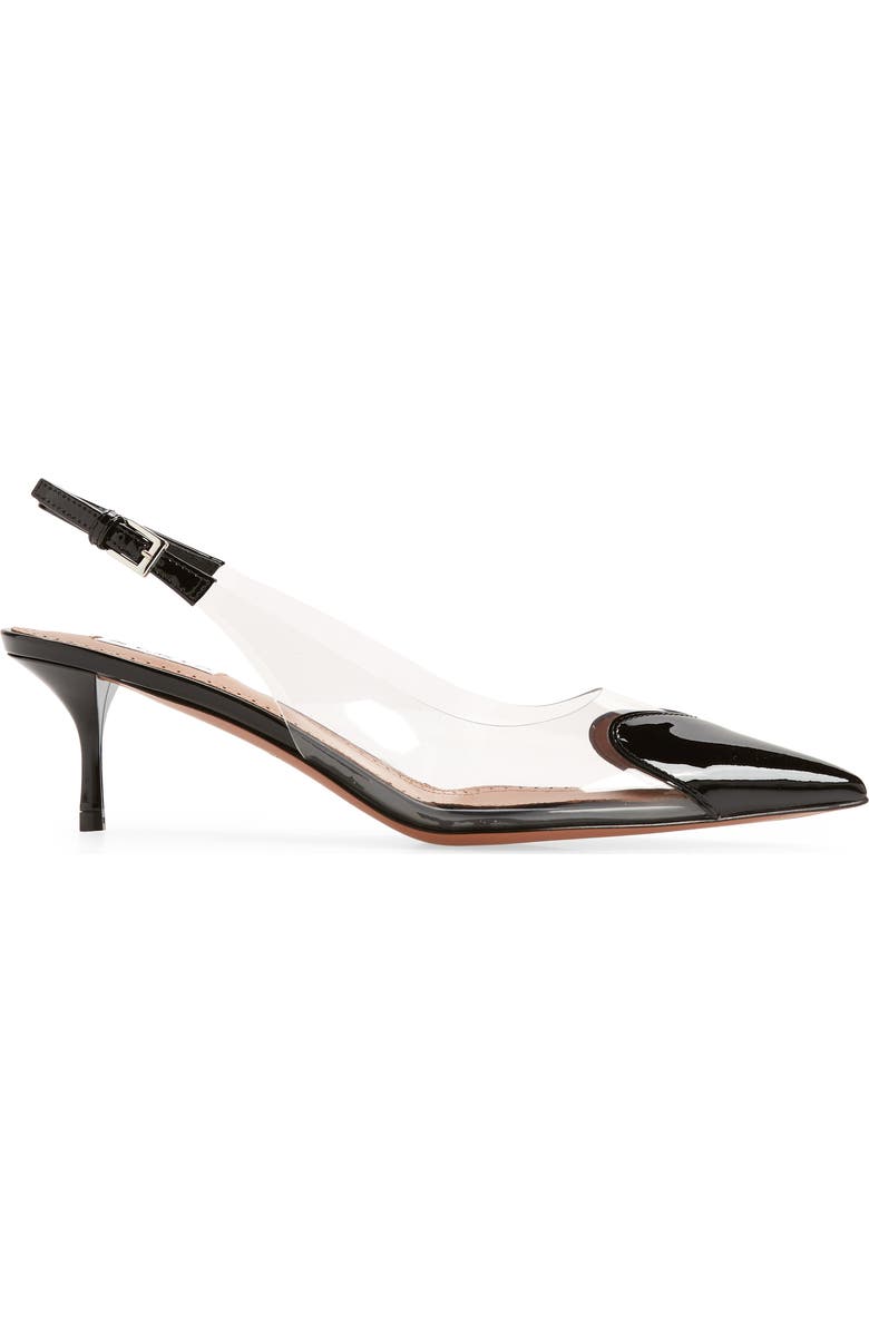 Alaïa Love Heart Kitten Heel Slingback Pump, Alternate, color,