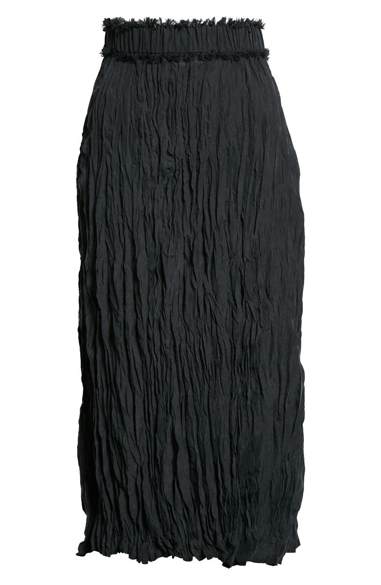 TOTEME Crinkled Silk Skirt, Alternate, color, 