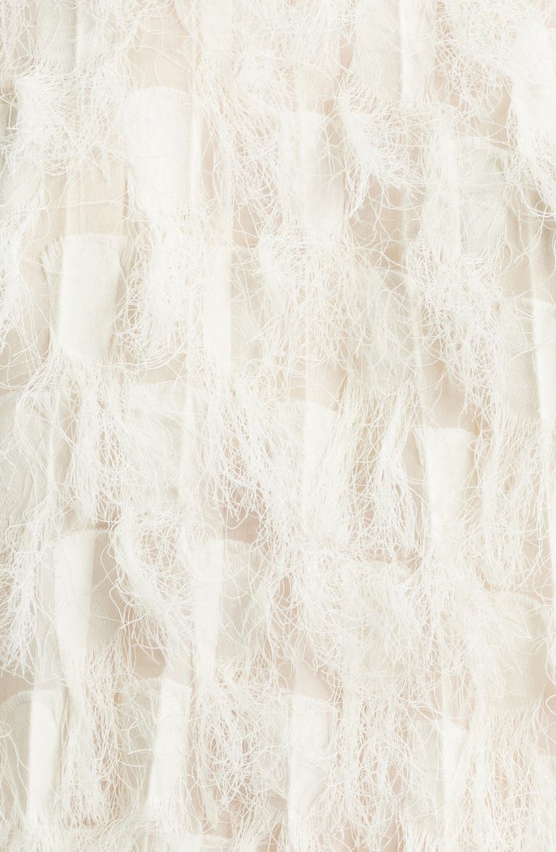 BOSS Baima Feather Jacquard Top, Alternate, color, Soft Cream