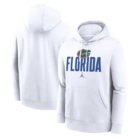Men's Jordan Brand White Florida Gators Primetime Club Fleece Pullover Hoodie