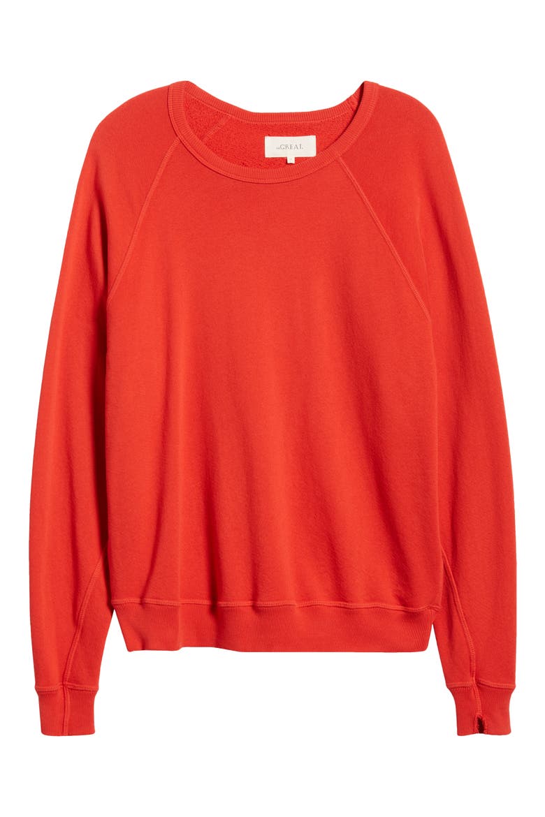 College French Terry Sweatshirt, Alternate, color, CAMPFIRE