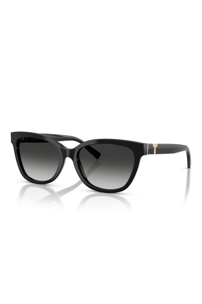 55mm Gradient Cat Eye Sunglasses, Alternate, color, BLACK / GREY GRADIENT