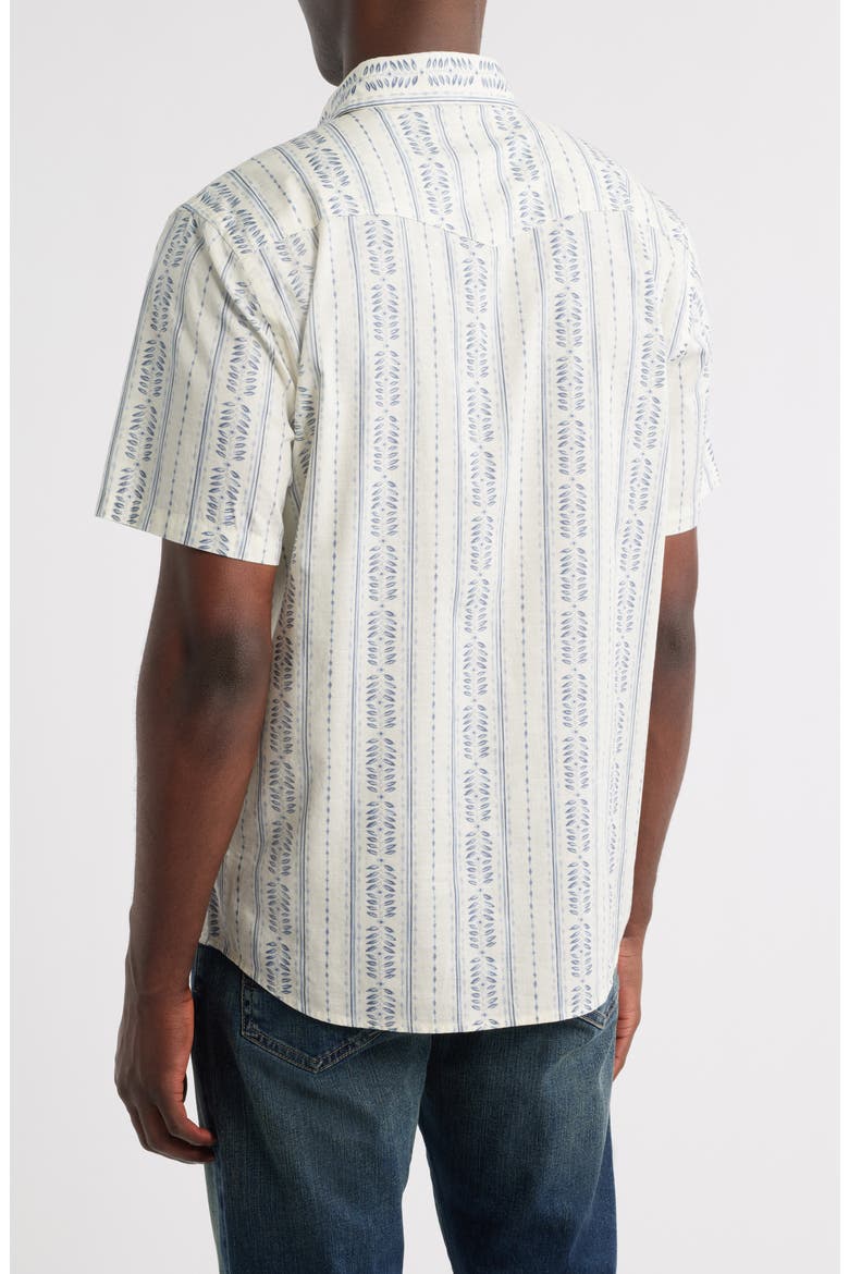 Laramie Short Sleeve Snap-Up Western Shirt, Alternate, color, LAUREL GROVE STRIPE
