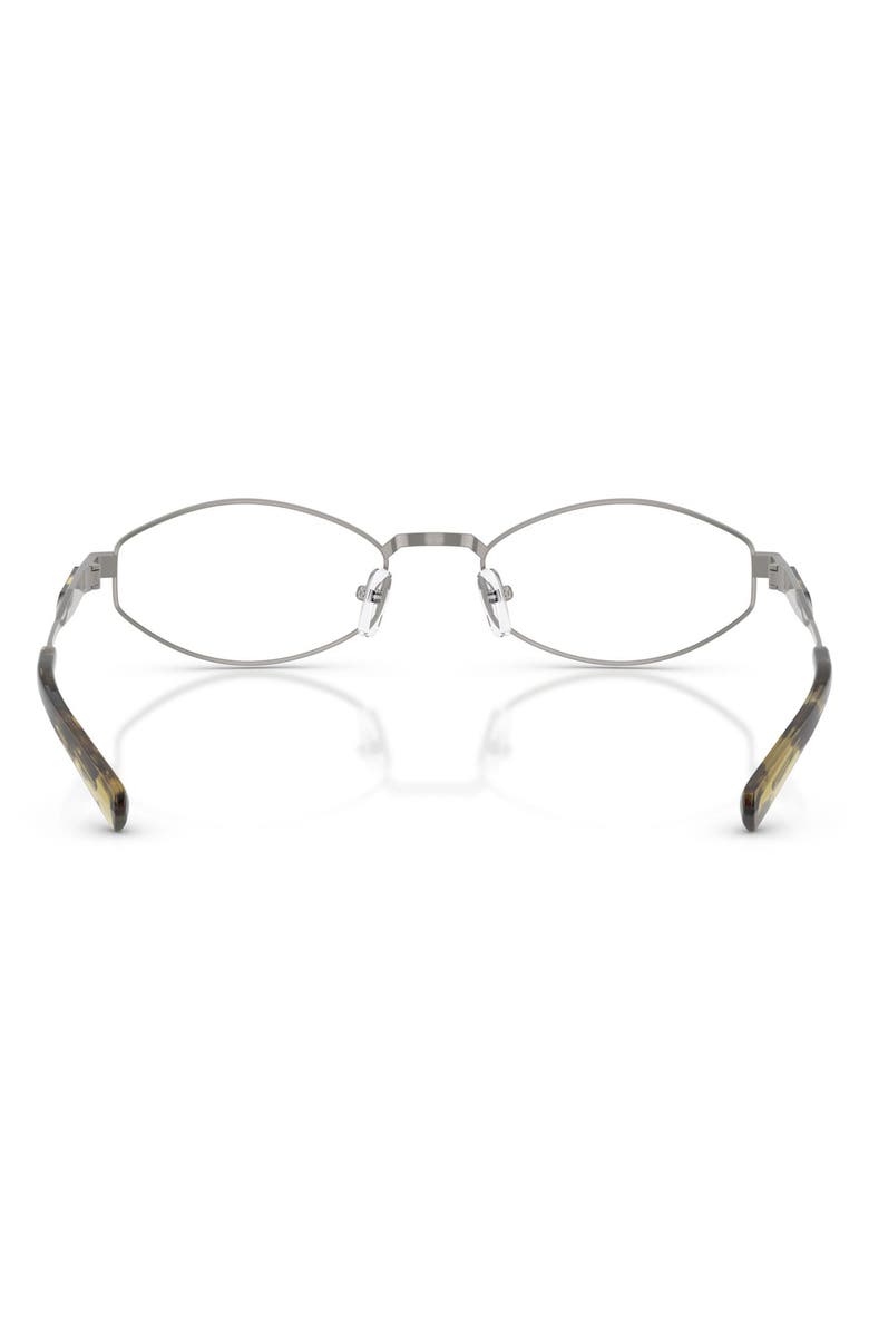 Michael Kors Palo Alto 56mm Oval Sunglasses, Alternate, color, Shiny Gunmetal / Olive