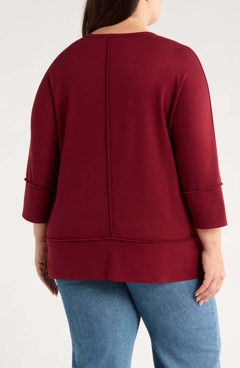 Jones New York Dolman Sleeve Top, Alternate, color, Bordeaux