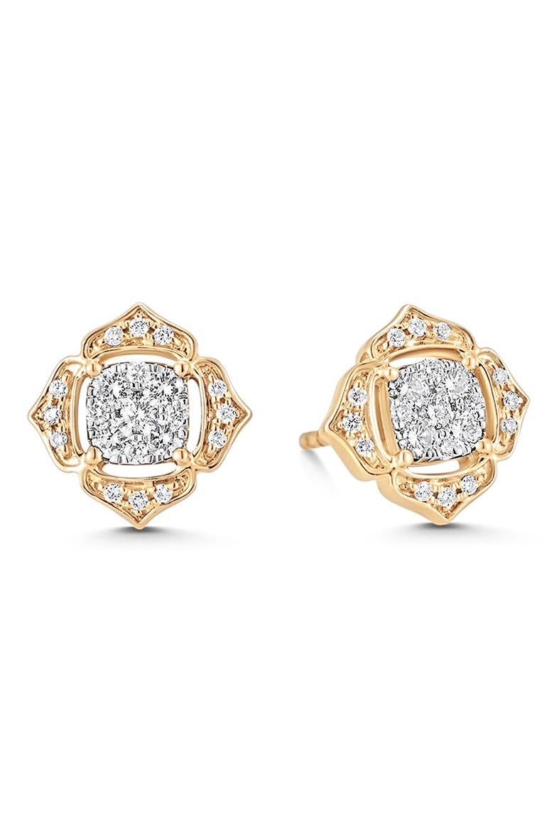 Leela Small Stud Earrings, Main, color, NO COLOR