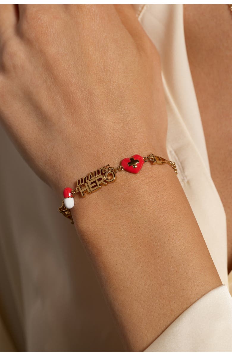 Alex and Ani 'Unsung Hero' Healthcare Linear Bracelet, Alternate, color, 