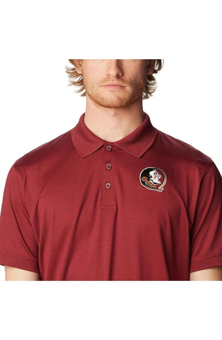 Columbia Men's Columbia Garnet Florida State Seminoles PFG Tamiami Omni-Shade Polo, Alternate, color,