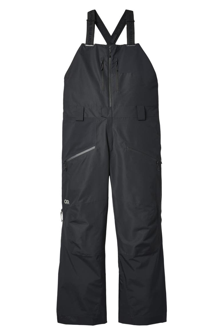 Powderverse Bib Snow Pants, Alternate, color, BLACK