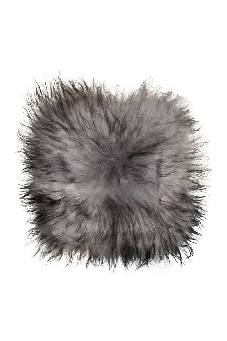 Icelandic Genuine Sheepskin Chair Pad, Main, color, METALLIC SILVER