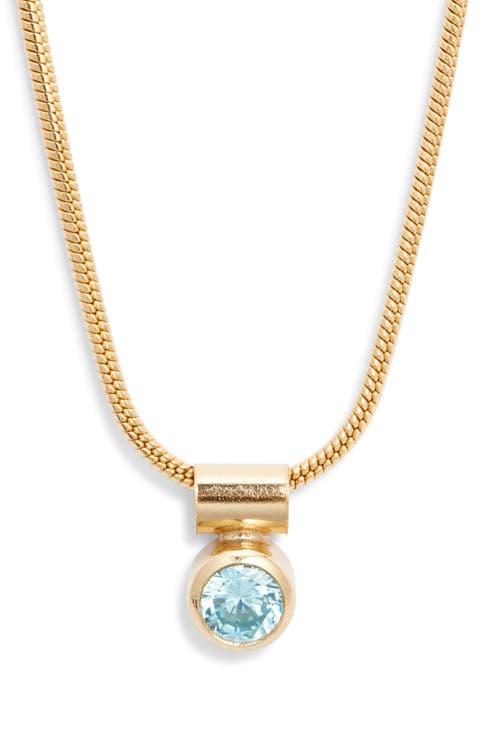 Elllie Something Blue Pendant Necklace