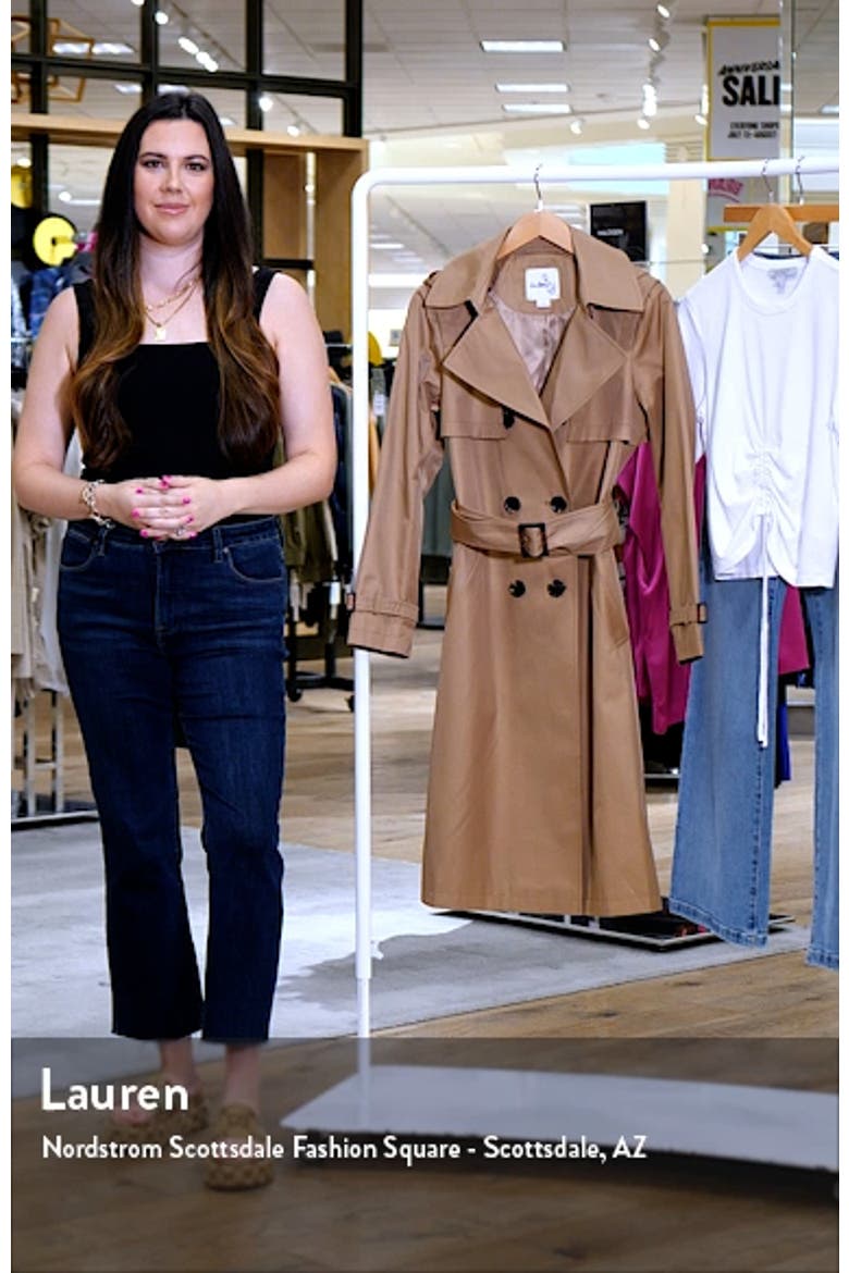 Double Breasted Belted Trench Coat video