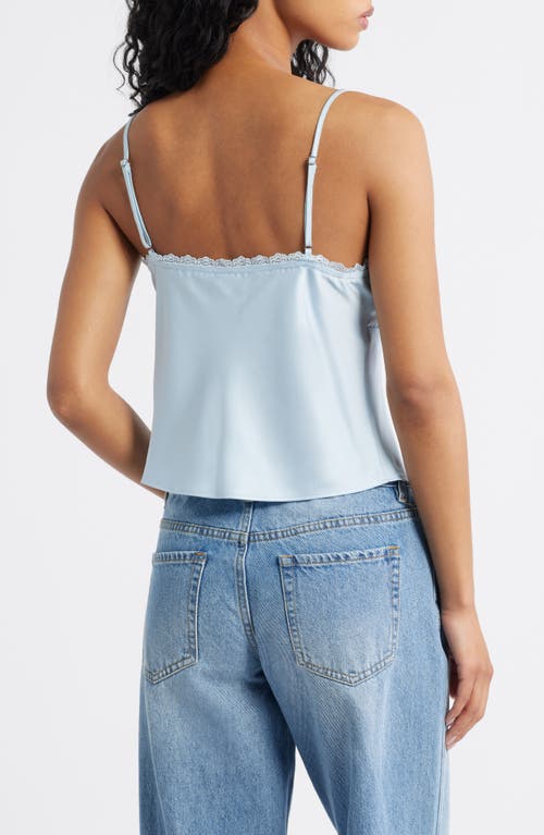 Bp. Lace Trim Camisole In Blue