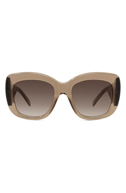 Bold 53mm Gradient Butterfly Sunglasses