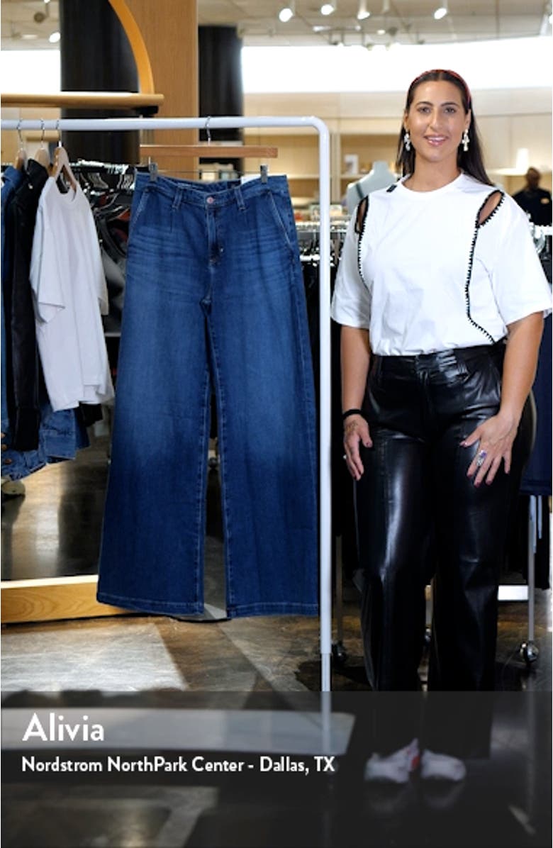 Stella Pleated Wide Leg Jeans, sales video thumbnail