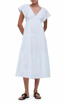 Madewell Flutter Sleeve Maxi Dress