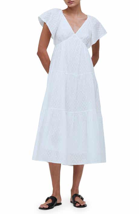 Madewell Flutter Sleeve Maxi Dress