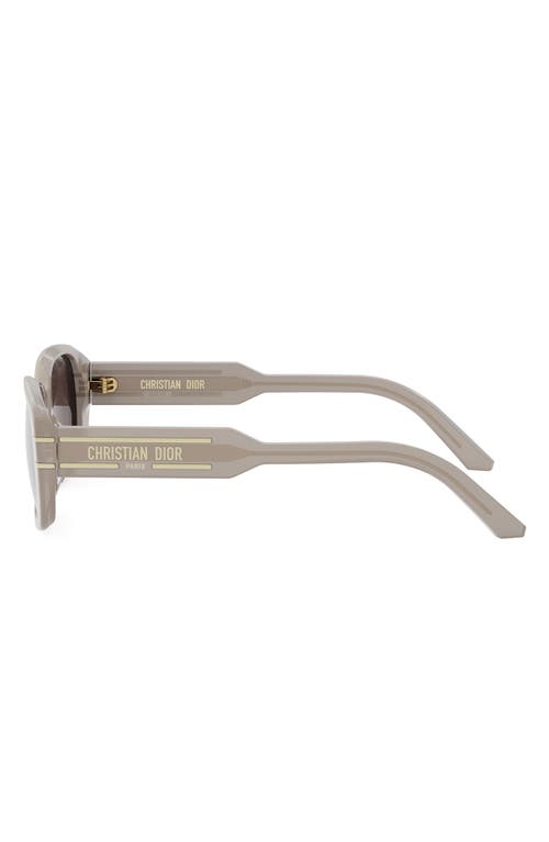 Dior 'signature S12i Rectangular Sunglasses In Neutral