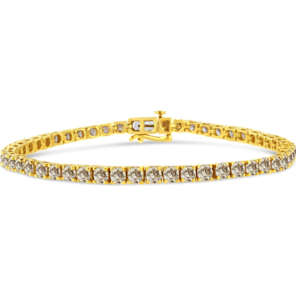 Haus of Brilliance 14K Yellow Gold Plated Silver 8.0 Cttw Diamond Classic Link Tennis Bracelet at Nordstrom