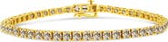 Haus of Brilliance 14K Yellow Gold Plated Silver 8.0 Cttw Diamond Classic Link Tennis Bracelet