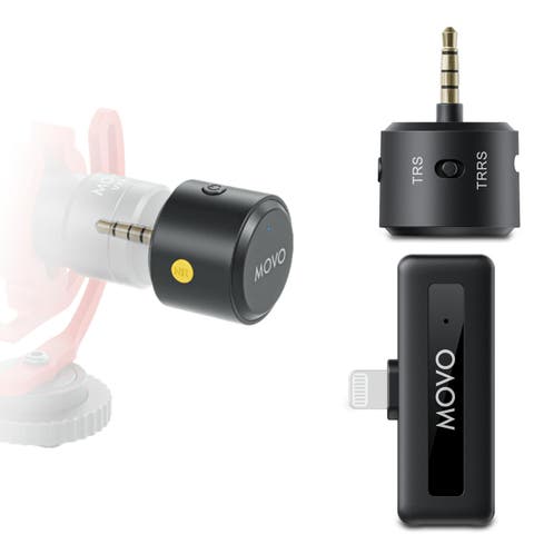 WM-VXR10 Wireless Shotgun Mic Adapter for iPhone/Lightning Devices - Compatible VXR10, VXR10-PRO and Rode VideoMicro