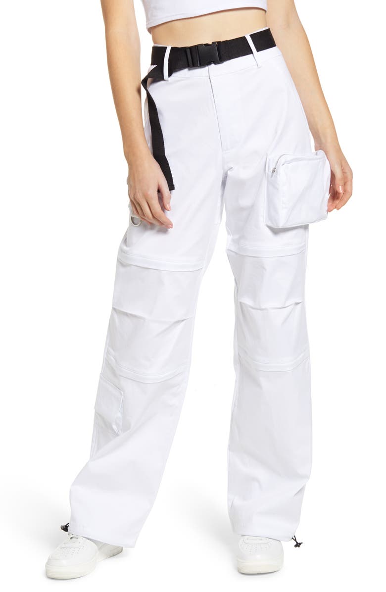 I.AM.GIA . Edam High Rise Cargo Pants with Webbed Belt, Main, color,