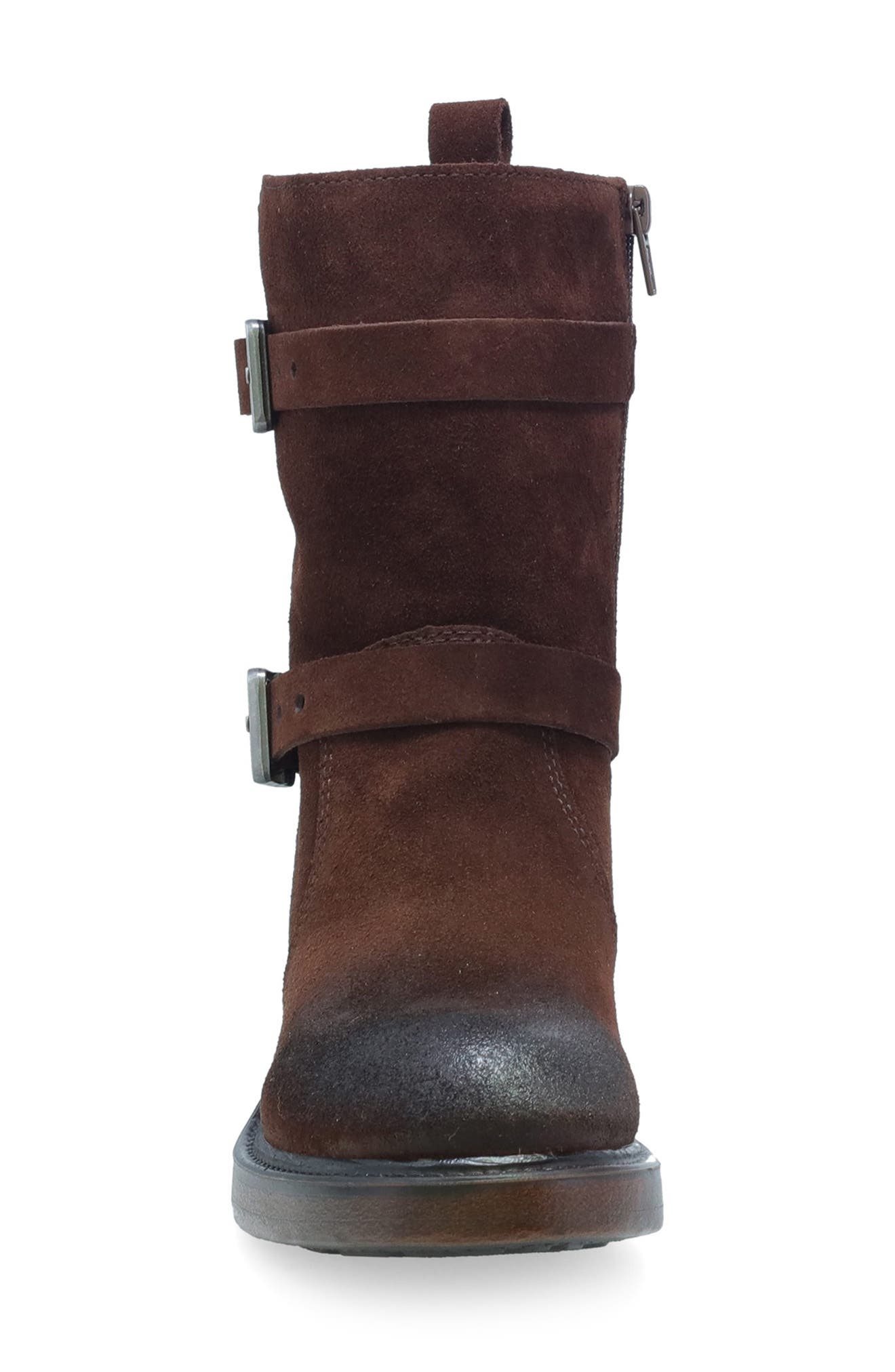 Bethani Moto Bootie, Alternate, color, BROWN SUEDE