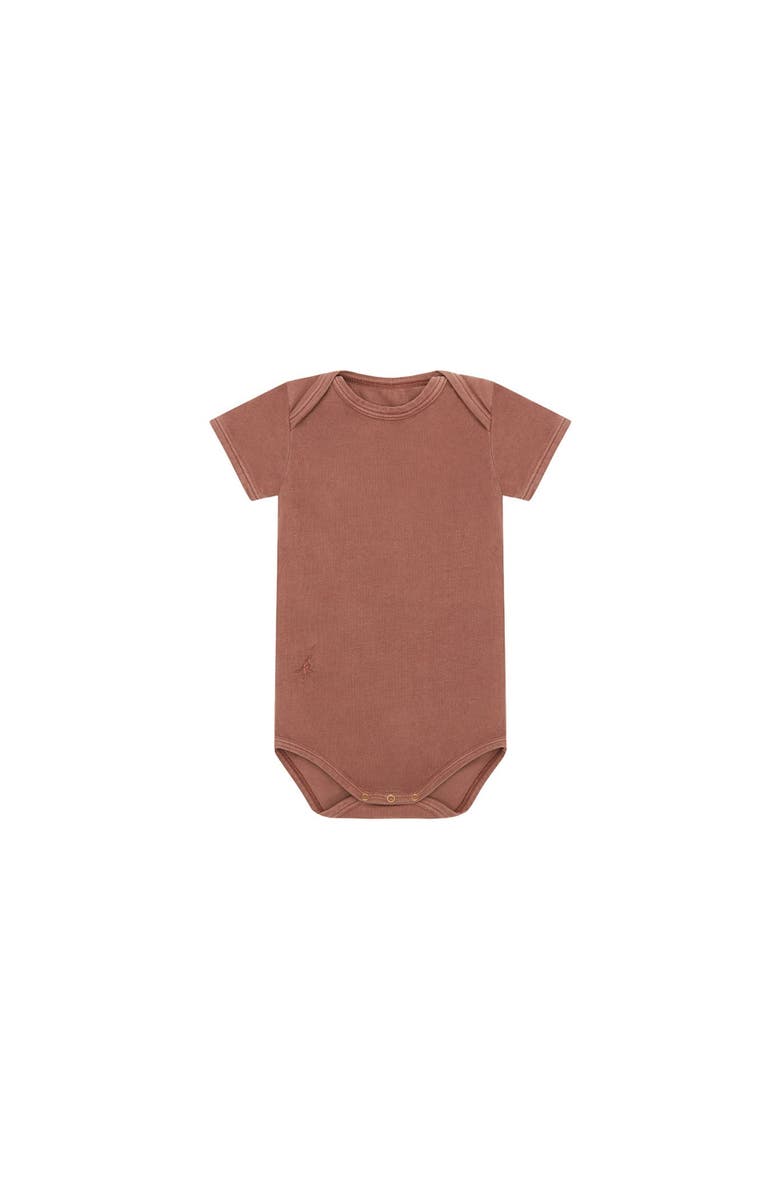 Vild House of Little Organic Cotton Bodysuit, Main, color, Clay Pink-Beetroot Plant Dye