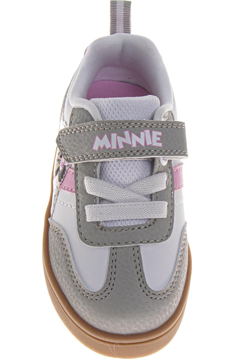 Disney Minnie Mouse Sneaker Toddler Little Kid, Alternate, color, Grey White