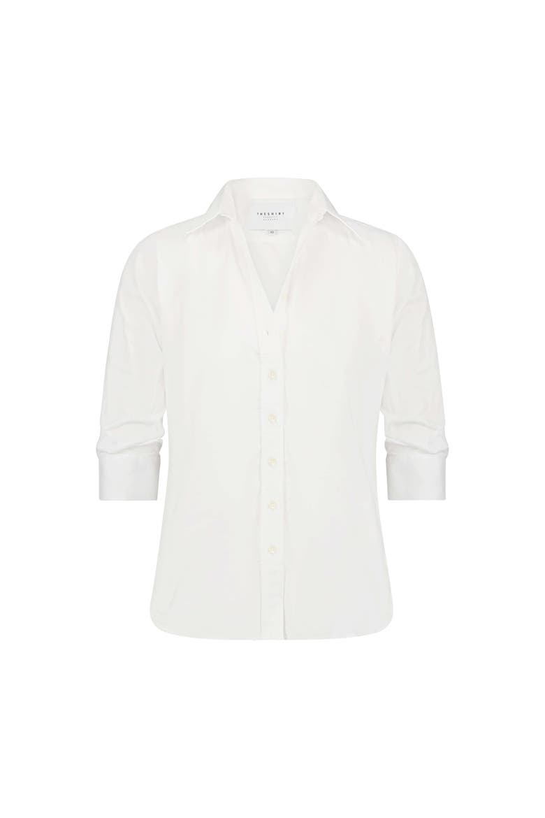 The 3/4 Sleeve Icon Shirt, Alternate, color, White
