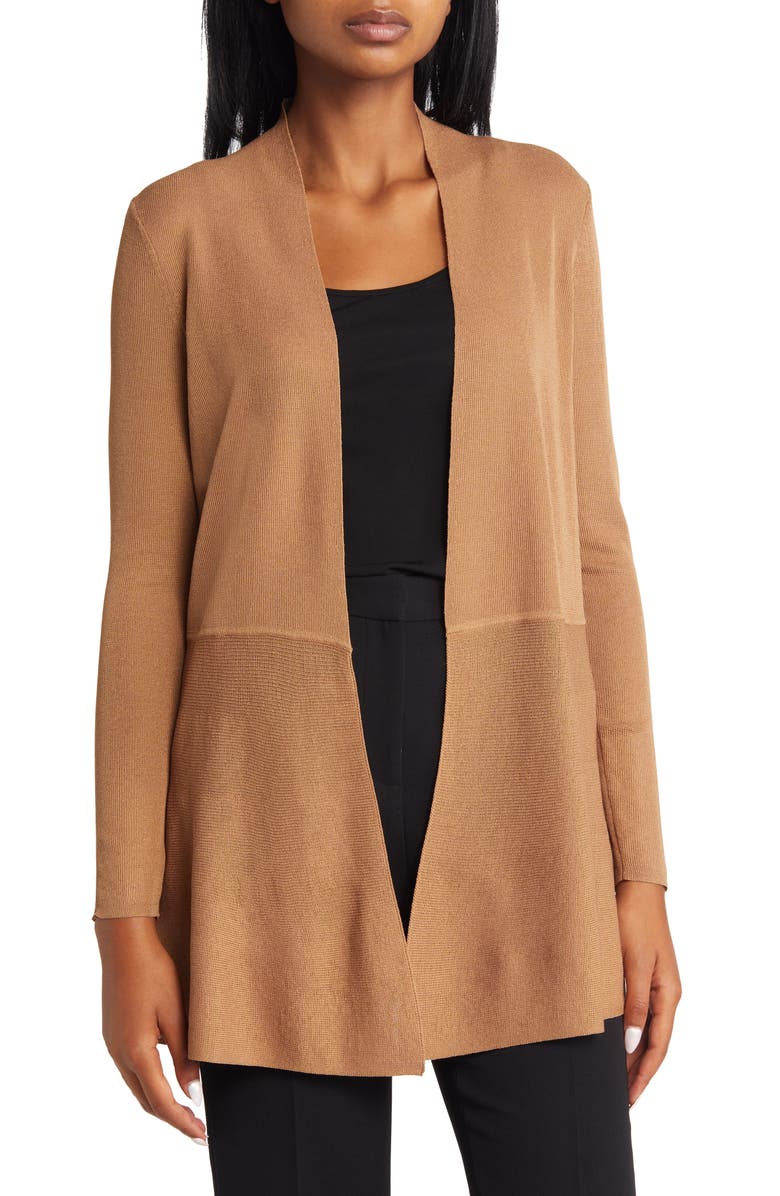 Anne Klein Monteray Open Front Cardigan, Main, color, 