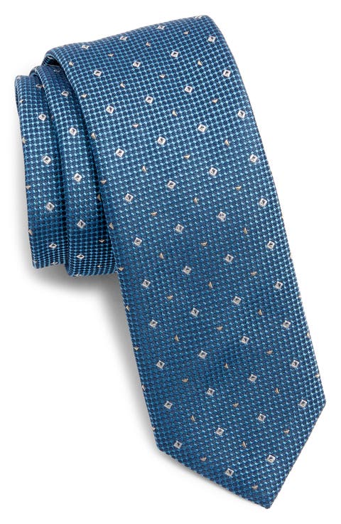 Silk Blend Jacquard Tie