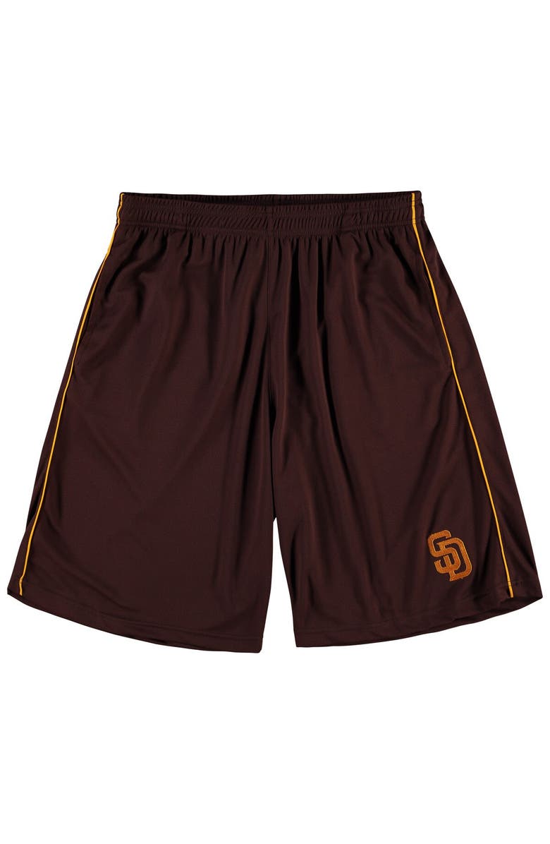 FANATICS Men's Fanatics Branded Brown San Diego Padres Big & Tall Mesh Shorts, Main, color, Brown