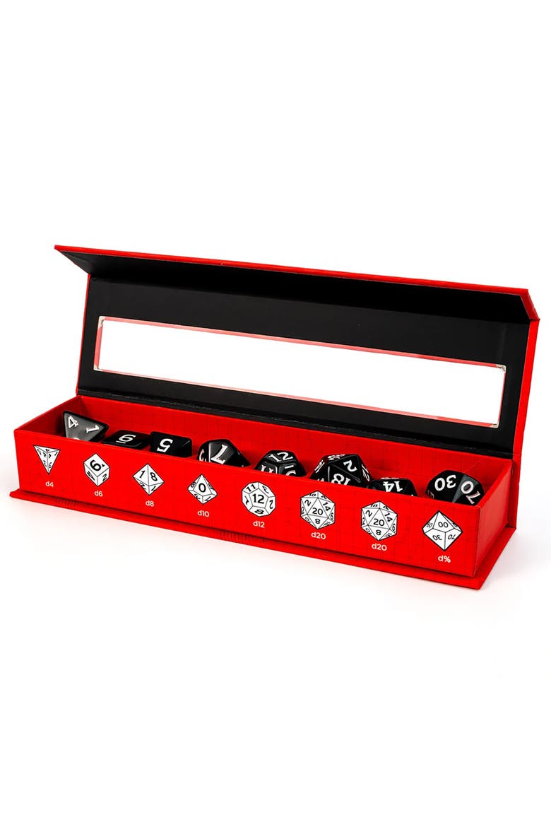 D&D New Adventurer Dice Set, Black 11 Oversized Rpg Dice, Alternate, color, Black